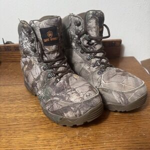 Game Winner Men's Size 8 Waterproof Camo Hunting Boots Realtree Lace Up
